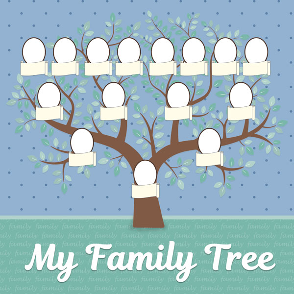 SCRAPBOOK CUSTOMS 12X12 MY FAMILY TREE 4 GENERATION