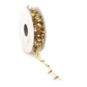 Spellbinders Vivant - Faux Light Silver/Gold (5.46 Yards)