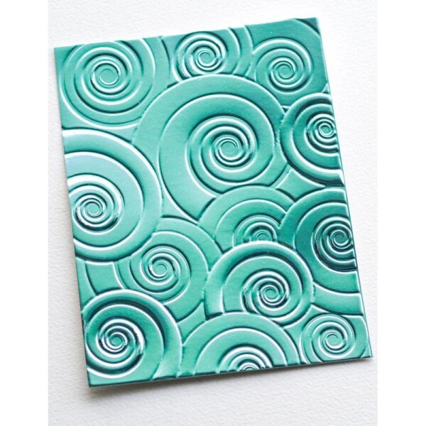 Memory Box Embossing Folder Spiral Delight 3D