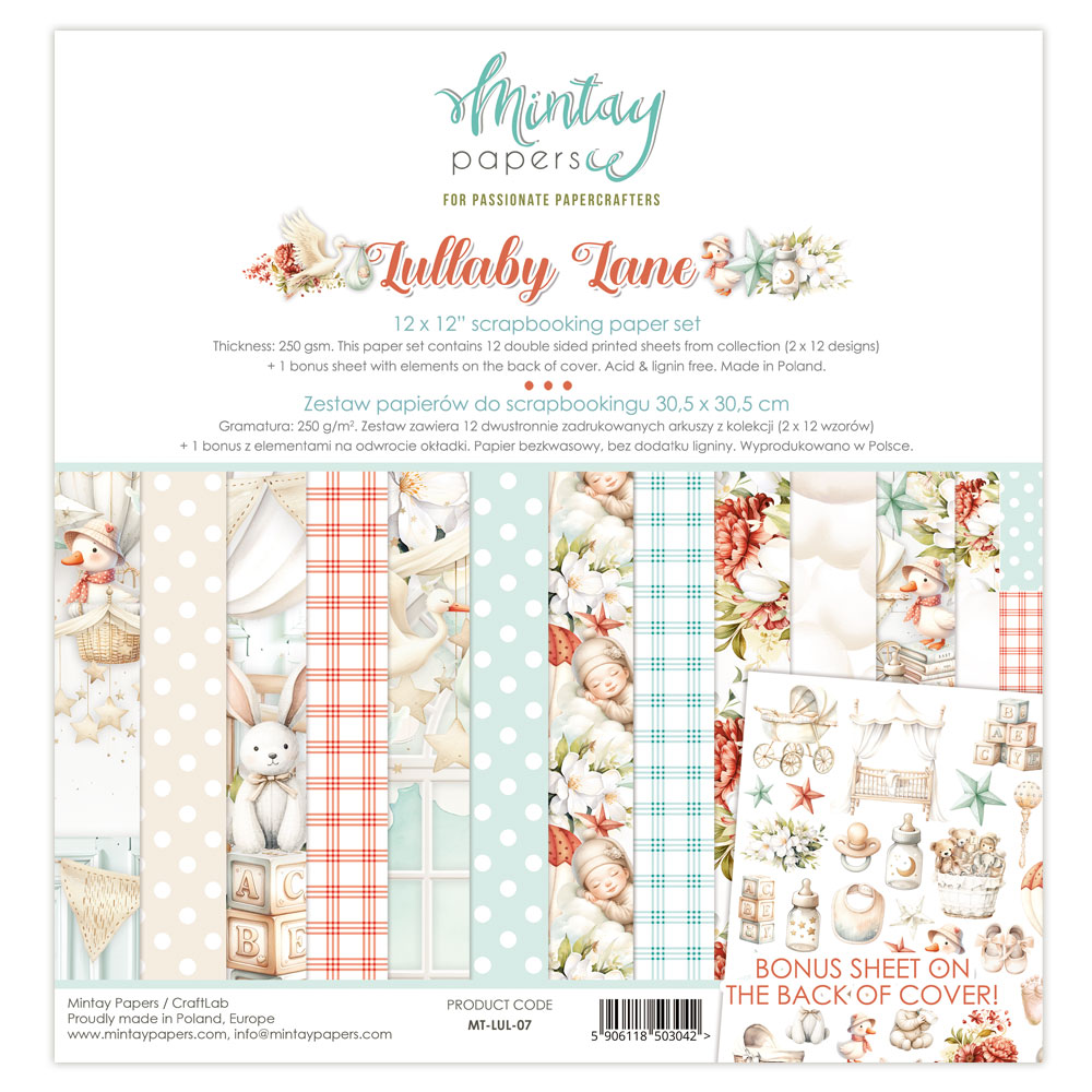 Mintay Lullaby Lane 12 X 12 Collection Pack