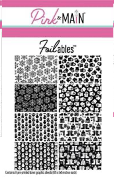 PINK & MAIN FOILABLE WINTER FUN SHEETS