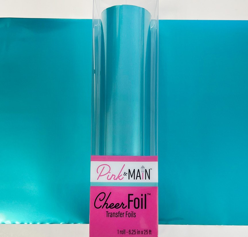 PINK & MAIN FOIL CHEERFOIL SATIN AQUA