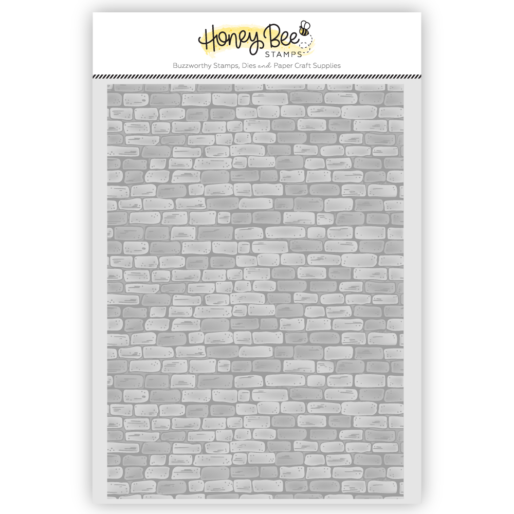 Honey Bee Rustic Brick Wall - 3D Embossing Folder