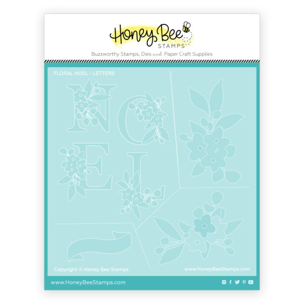 Honey Bee Floral Noel Coordinating Stencil