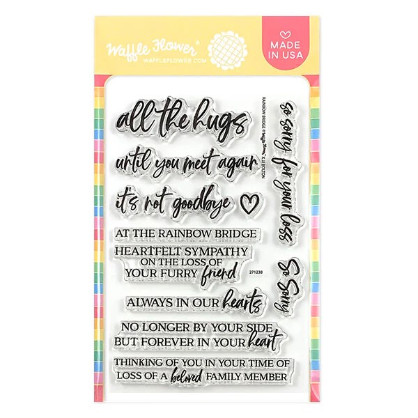 WAFFLE FLOWER STAMP RAINBOW BRIDGE