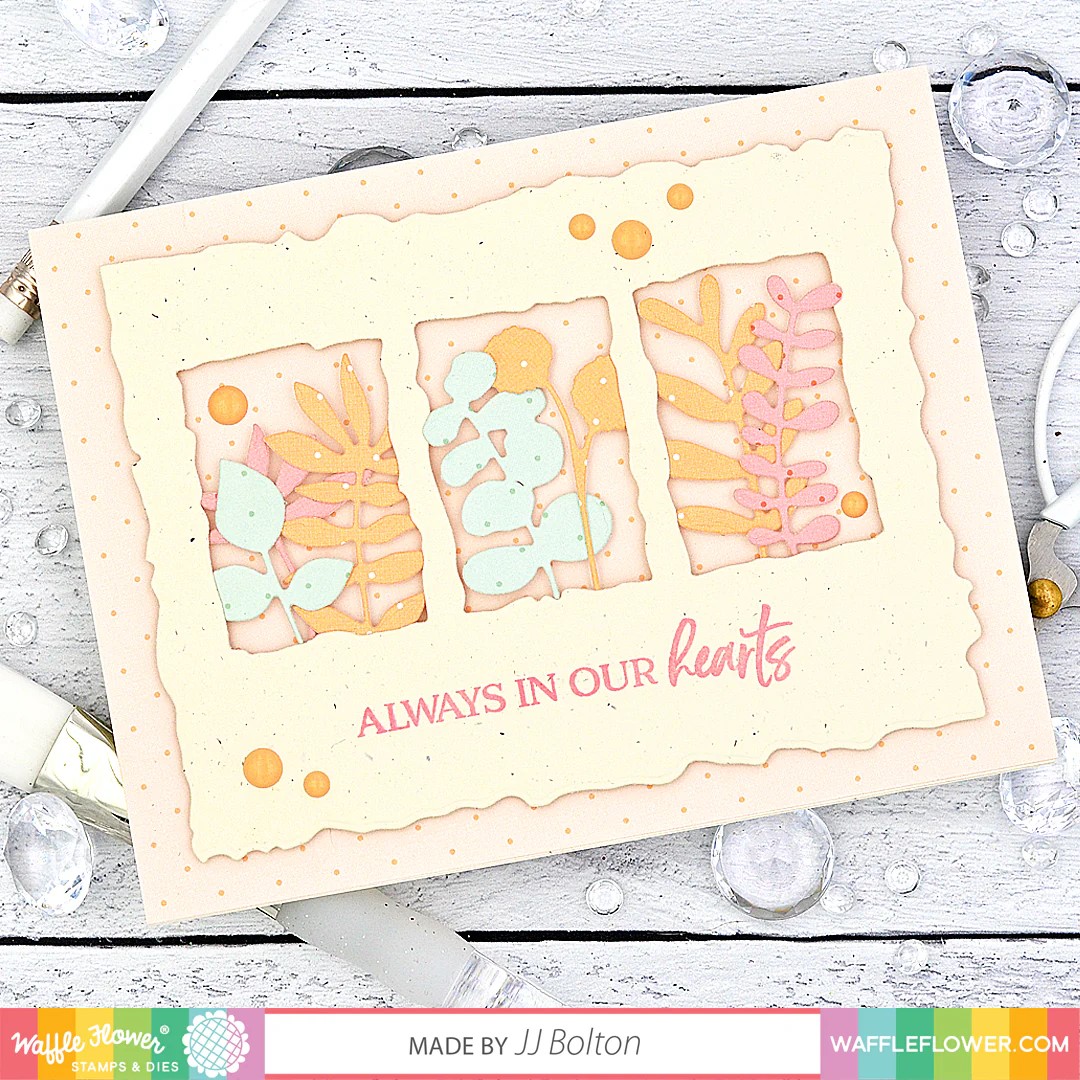 WAFFLE FLOWER STAMP RAINBOW BRIDGE