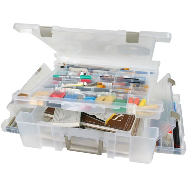 ArtBin Super Satchel Deluxe-17.25"X16.75"X5" Translucent