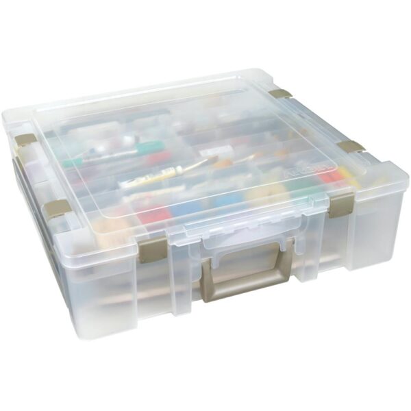 ArtBin Super Satchel Deluxe-17.25"X16.75"X5" Translucent