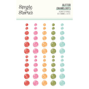 Simple Stories Heartstrings Glitter Enamel Dots