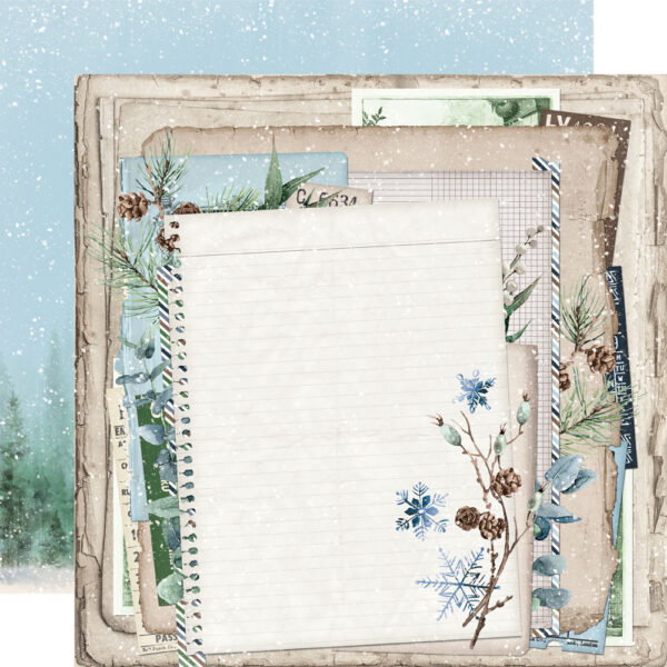 Simple Stories Simple Vintage Fresh Snow 12X12 First Snow