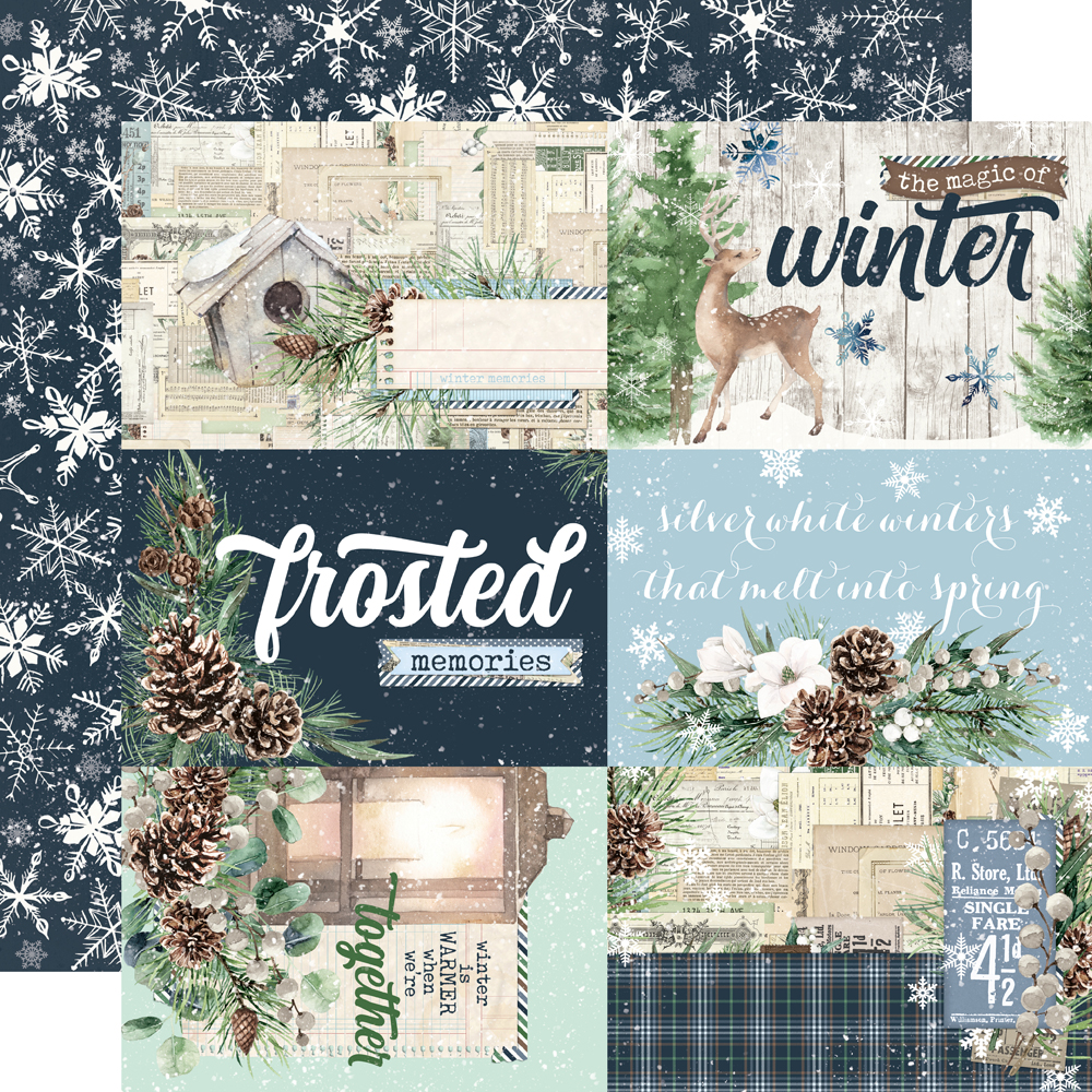 Simple Stories Simple Vintage Fresh Snow 12X12 4X6 Elements