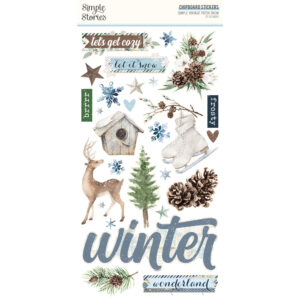 Simple Stories Simple Vintage Fresh Snow 6X12 Chipboard