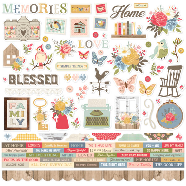 Simple Stories Front Porch Cardstock Stickers