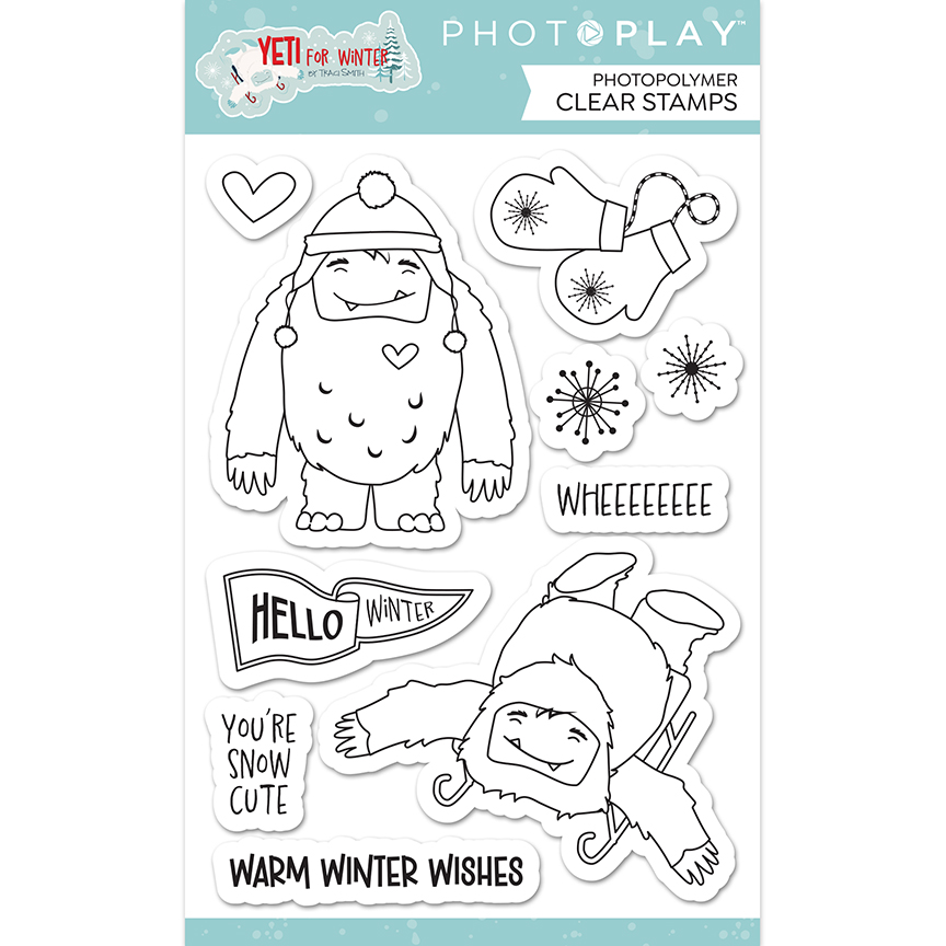 Photo Play Yeti For Winter Stamps - Scrapbook Super Station