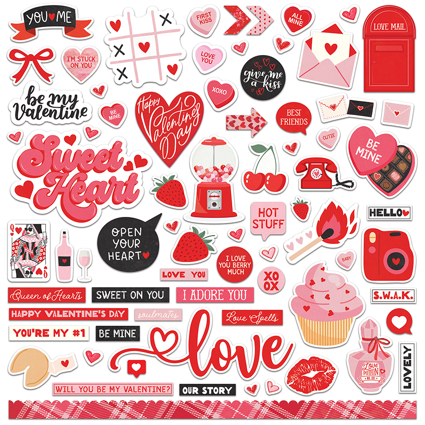 Photo Play Love Notes Element Stickers