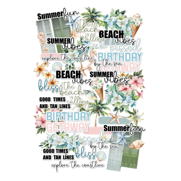 UNIQUELY CREATIVE DIE CUT COSTAL BLISS