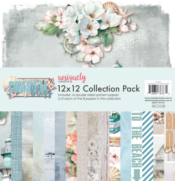 Uniquely Creative Costal Bliss 12X12 Collection Pack