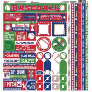 REMINISCE BASEBALL 12X12 STICKER