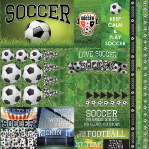 REMINISCE SOCCER COLLECTION 12X12 STICKER SHEET