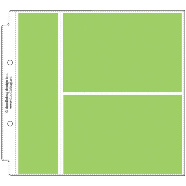 DOODLEBUG 8X8 REFILL HORIZ PHOTO/RECIPE Card Protectors