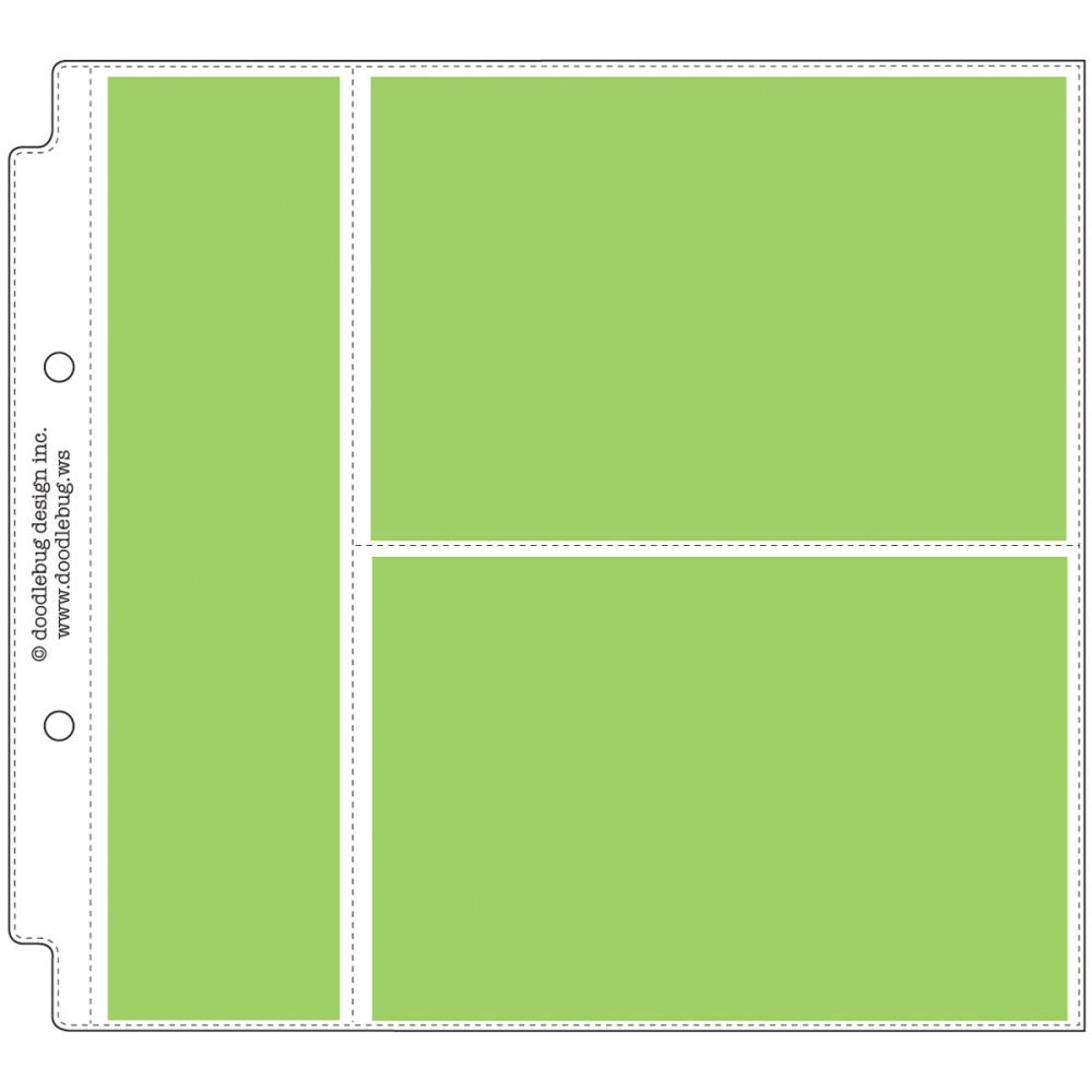 DOODLEBUG 8X8 REFILL HORIZ PHOTO/RECIPE Card Protectors