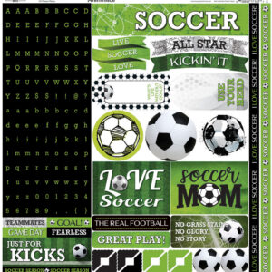 REMINISCE GAME DAY SOCCER 12X12 STICKER