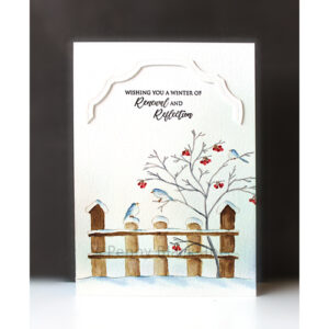 Penny Black Cling Stamp Picket Perch