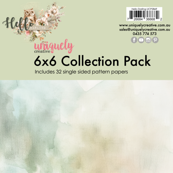 UNIQUELY CREATIVE HELLO DARLING 6X6 COLLECTION KIT