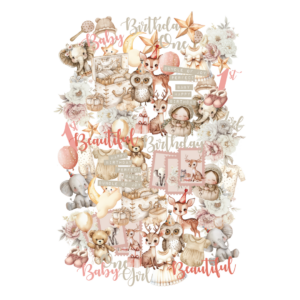 UNIQUELY CREATIVE DIE CUT HELLO DARLING CORAL