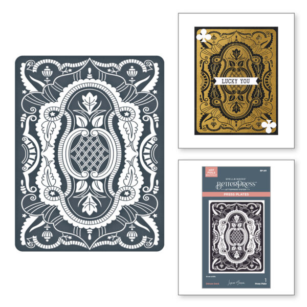 Spellbinders Deluxe Deck Press Plates From the Jack of All Trades Collection By Jaycee Gaspar