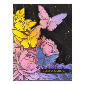 Spellbinders Blooming Butterflies 3D Emboss & Cut Folder From the Vivid Expressions Collection