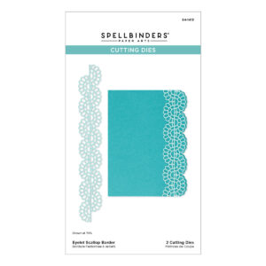 Spellbinders Eyelet Scallop Border Etched Dies From the Vivid Expressions Collection