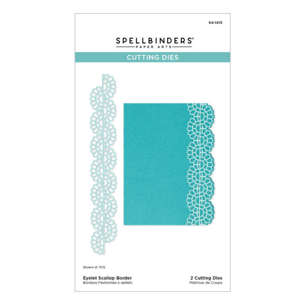 Spellbinders Eyelet Scallop Border Etched Dies From the Vivid Expressions Collection