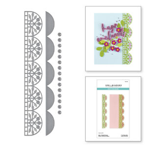 Spellbinders Berry Fields Border Etched Dies From the Vivid Expressions Collection