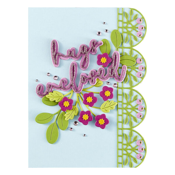 Spellbinders Berry Fields Border Etched Dies From the Vivid Expressions Collection