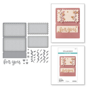 Spellbinders Treat Yourself Gift Card Holder Etched Dies From the Bougie Birthday Collection By Nina Boettcher